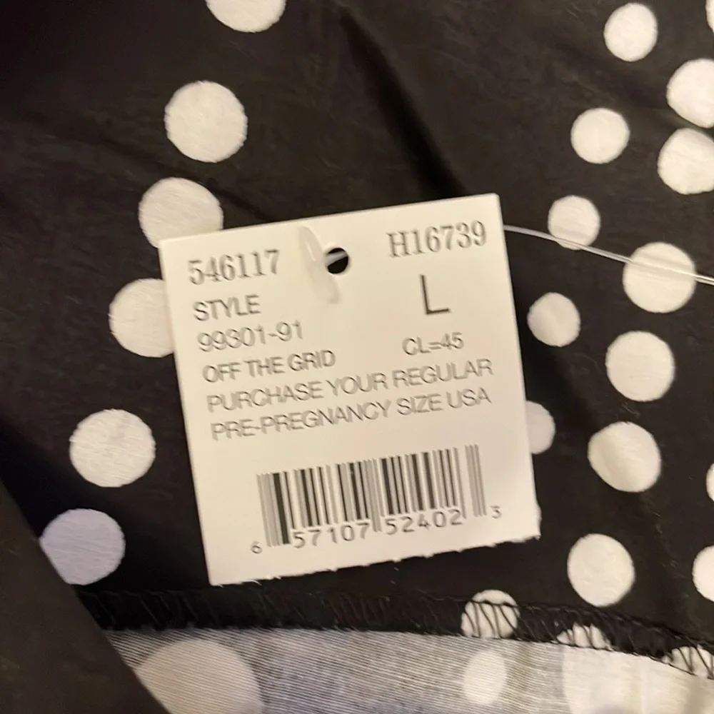 Motherhood Maternity sleeveless dotted dress with tie and pockets - Picture 9 of 9